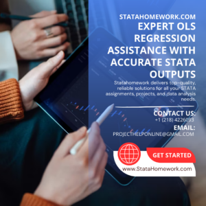 Expert OLS Regression Assistance With Accurate STATA Outputs