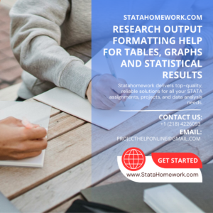Research Output Formatting Help for Tables, Graphs and Statistical Results