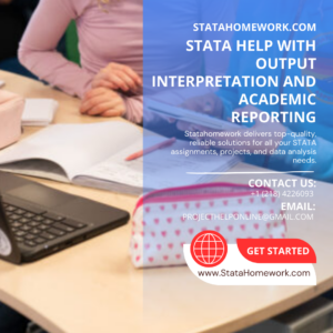 STATA Help With Output Interpretation and Academic Reporting