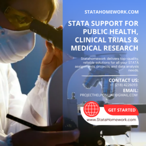 STATA Support for Public Health, Clinical Trials & Medical Research