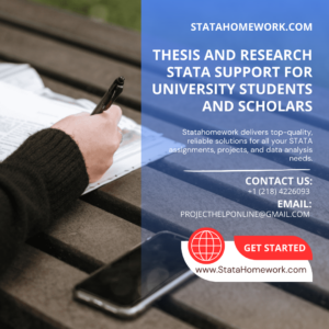 Thesis and Research STATA Support for University Students and Scholars