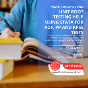 Unit Root Testing Help Using STATA for ADF, PP and KPSS Tests