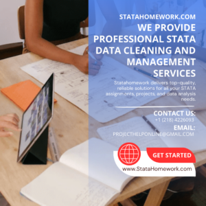 We Provide Professional STATA Data Cleaning and Management Services